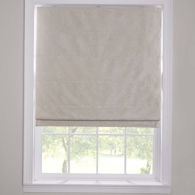 BLACKOUT & THERMAL TEXTURED NATURAL 90X140cm Roman Blind