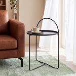 Black Metal Side Table