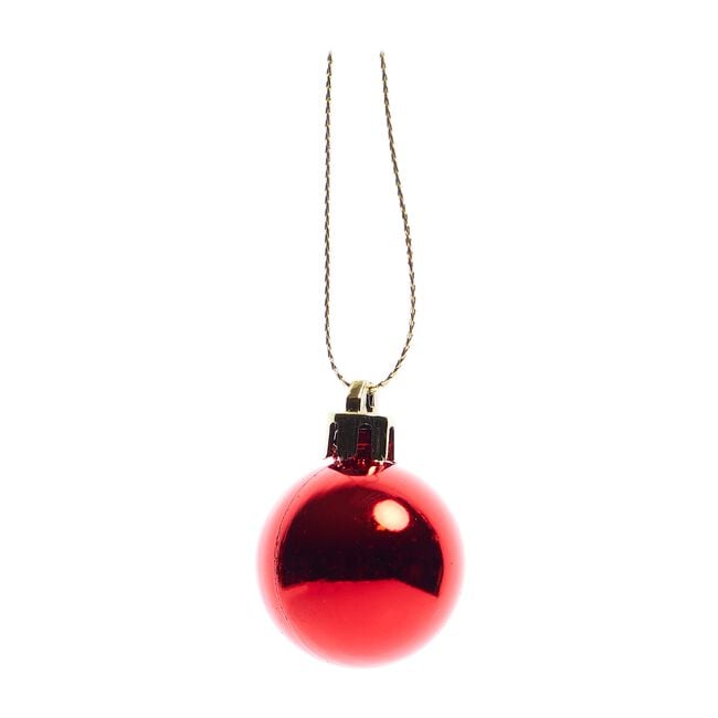 49PACK RED Mini Bauble Set