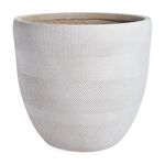 INCA Large Taupe Fibre Clay Pot