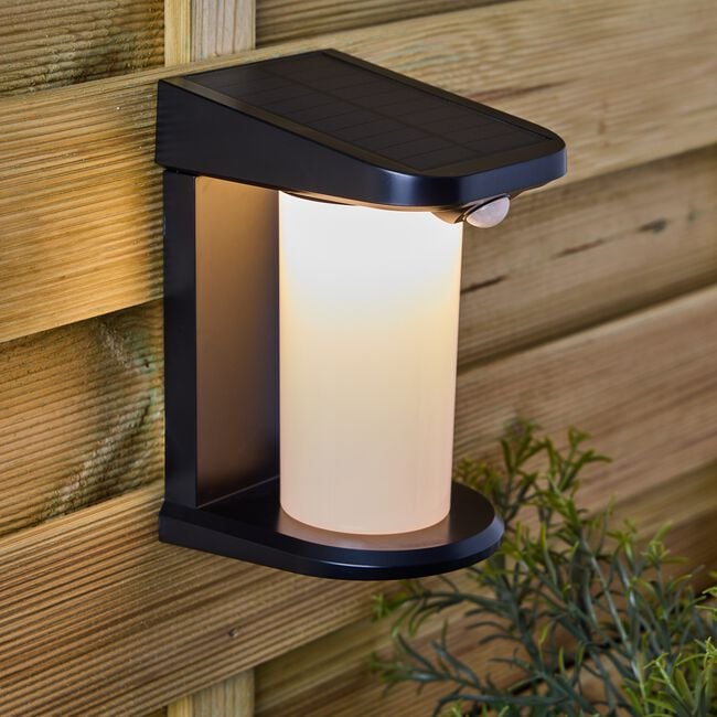 Sare Outdoor Solar Wall Light with Sensor