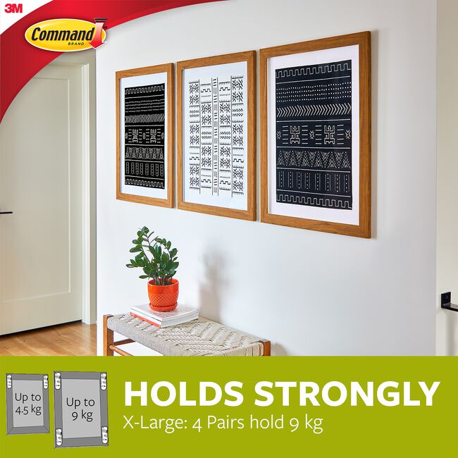 Command White Picture Hanging Strips 8XL & 4L