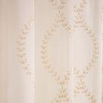 HEIDI EMBROIDERED ECO NATURAL 140X182cm Voile 