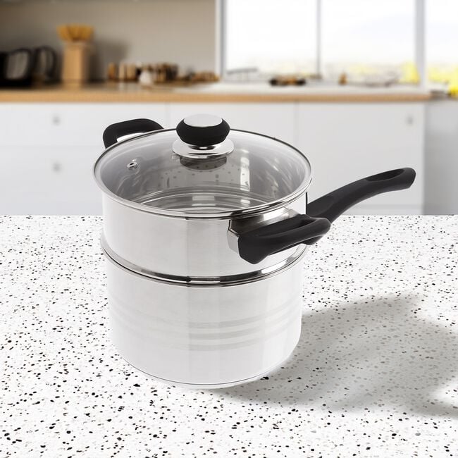 Cuisine 2 Tier Food Steamer Pot Set 20cm