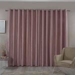 BLACKOUT & THERMAL TEXTURED ROSE 66x54 Curtain