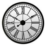 55.9cm Black Skeleton Mirror Wall Clock