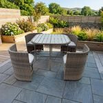 Solaro 5 Piece Rattan Dining Set