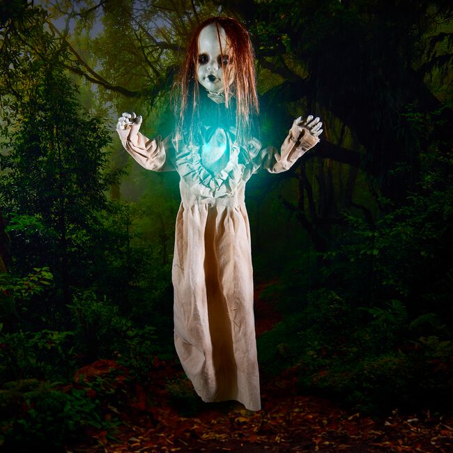 Moving Floating Creepy Ghoul Girl