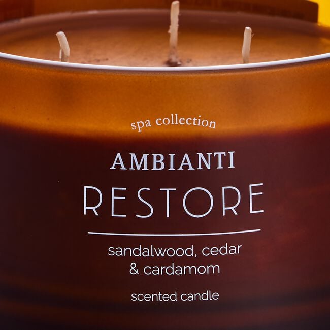Ambianti Spa Collection Restore 3 Wick Candle