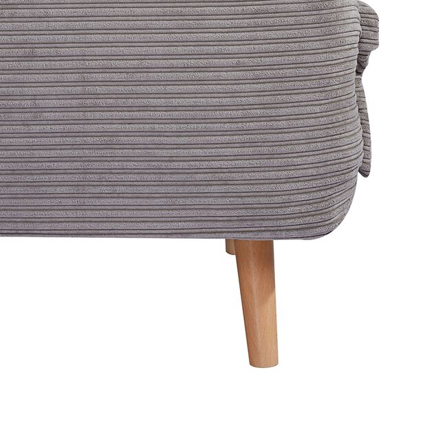 Lara Grey Convertible 191x108cm Sofa Bed