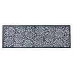 Flowers Black/Grey Mega Runner 57cm x 150cm