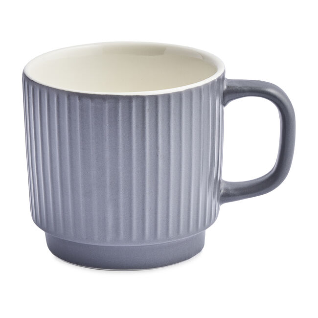 Mason Cash Embossed Line Grey Mug