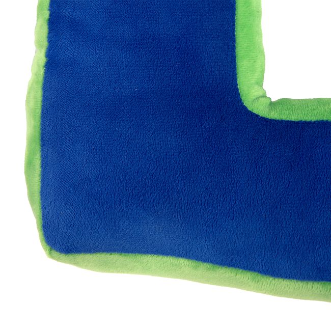 LETTER L Cushion Blue/Green