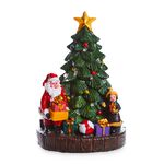 Light Up Christmas Tree with Santa