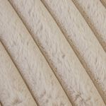 LUXE FAUX FUR RIBBED NATURAL 45x45 Cushion