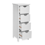 Porto Bathroom Cabinet Storage with 4 Drawers