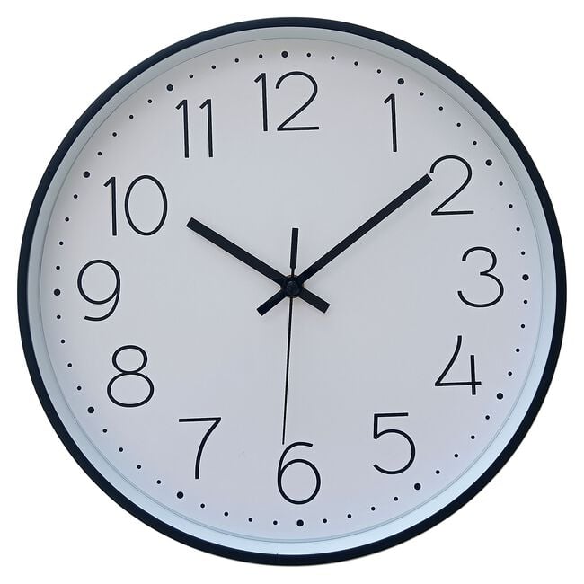 Emma White Clock 30.4cm 