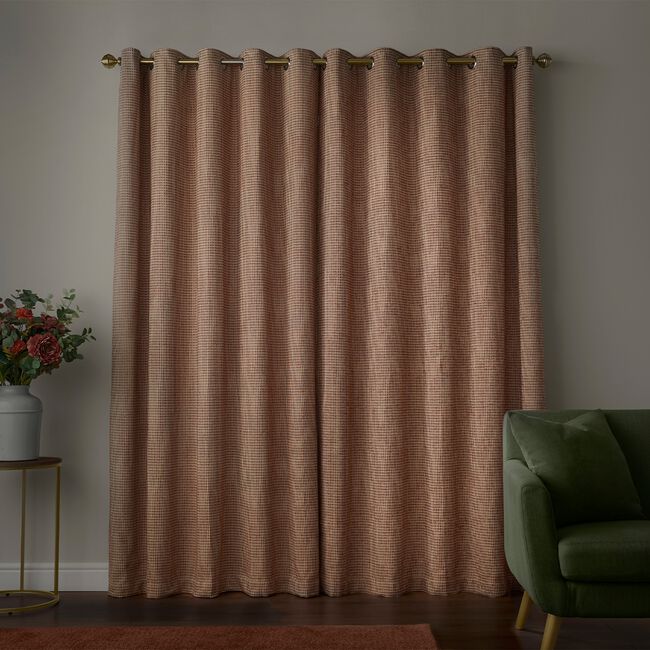 BOXWEAVE RUST 90x90 Curtain 