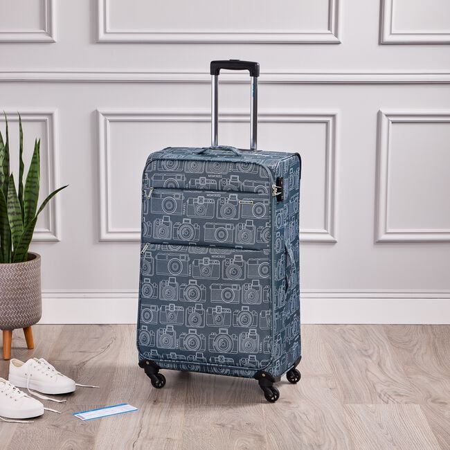 Large Memories Lightweight Suitcase - Grey