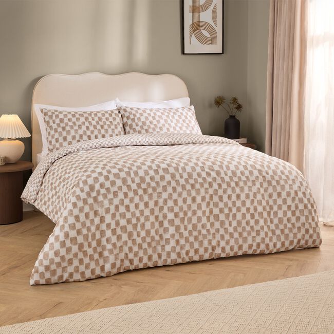 HOEM SINGLE DUVET COVER Nyhavn Tobacco
