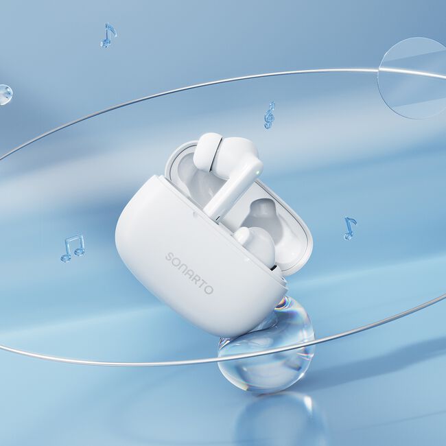 SONARTO TRUE WIRELESS EARBUDS - WHITE