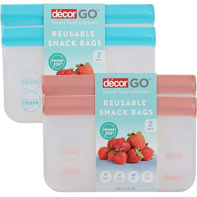 Decor Go 2 Reuseable Snack Bags