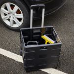 Folding Storage Trolley with Lid
