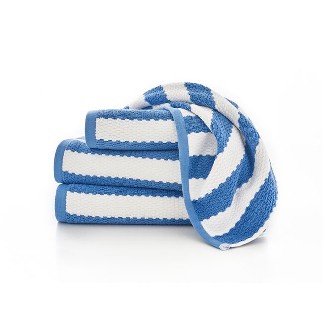 BOSTON 550GSM TEXTURED WAFFLE BLUE Bath Sheet