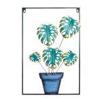 Metal Framed Palm Tree Garden Wall Art