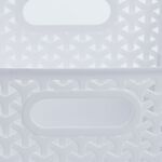 Geometric Storage Basket 4L - White