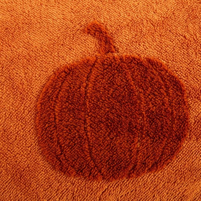SINGLE DUVET COVER Teddy Fleece Pumpkin