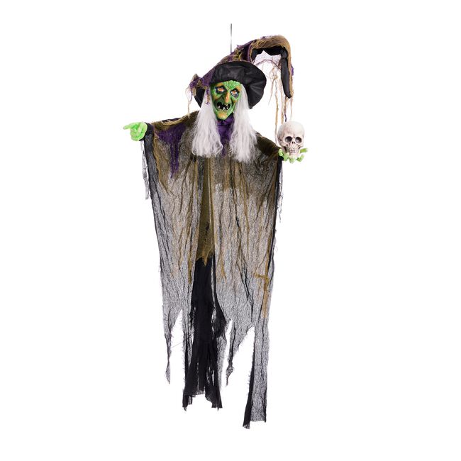 1.8m Hanging Witch With Hat