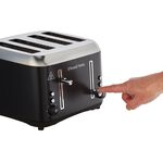 Russell Hobbs Addison Black 4 Slice Toaster