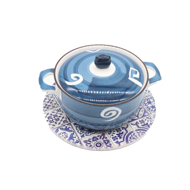 FIESTA JOY BLUE PATTERN 20cm Ceramic Trivet
