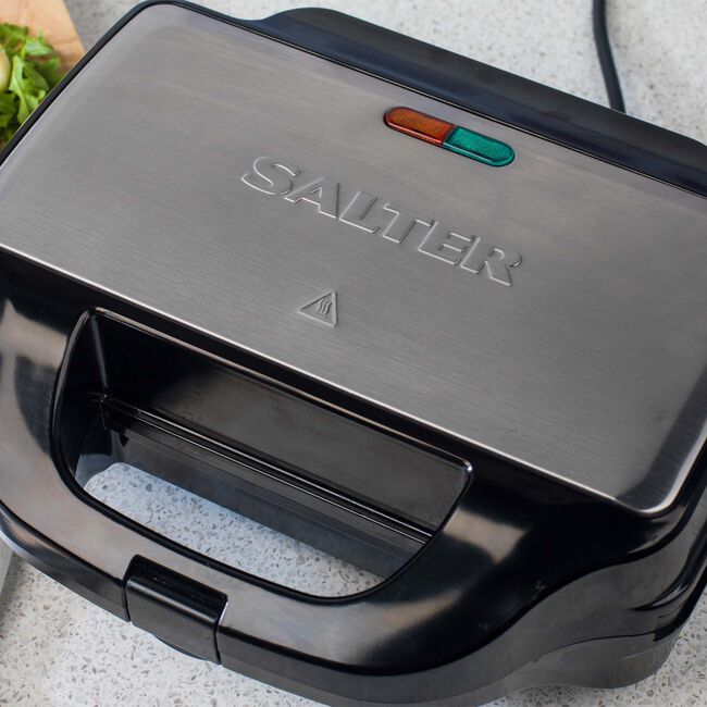Salter Deep 3 in 1 Waffle, Toastie & Snack Maker 