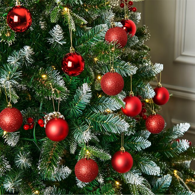 Red Bauble Set - 20 Pack