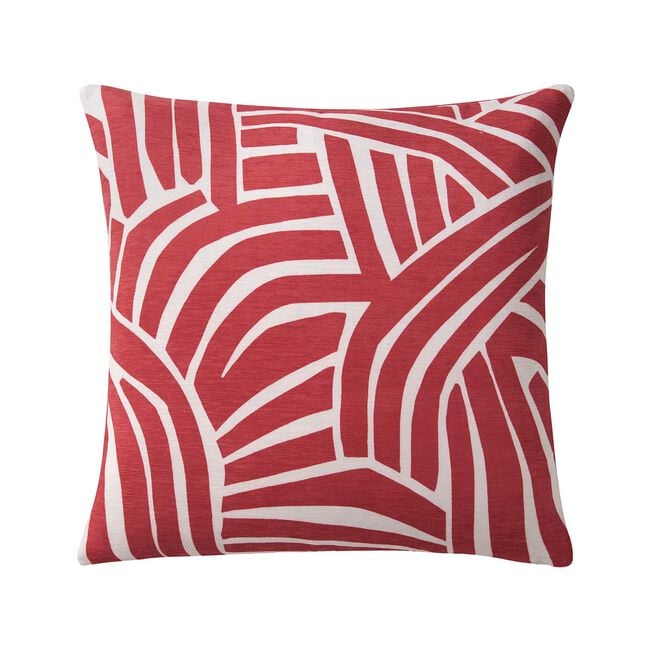 OVERLAP GEO RED 45x45 Cushion