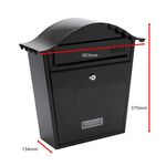 Steel Letterbox Classic Black