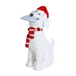 66cm Light Up Snowy Christmas Dog
