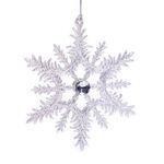 Silver Snowflake Tree Ornament 12cm