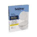 BELDRAY WHITE WOOD Effect Toilet Seat