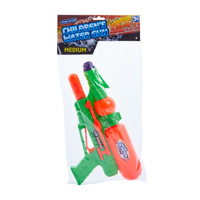 Children's Medium Water Gun - Green/Orange
