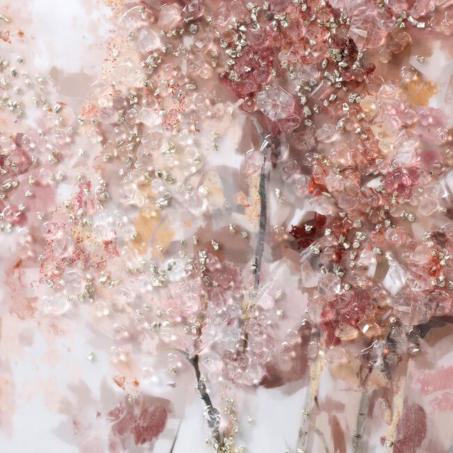 Woodland At Dawn Jewelled Wall Art - 46.5cmx46.5cm
