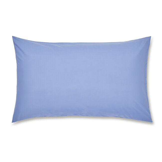 Luxury Percale Housewife Pillowcase Pair - Cornflower