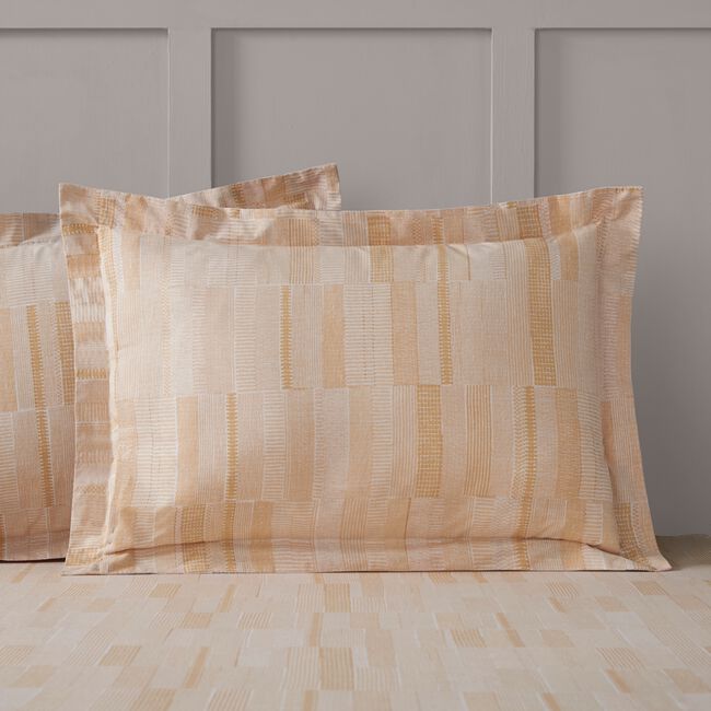Atlas Oxford Pillowcase Pair - Ochre