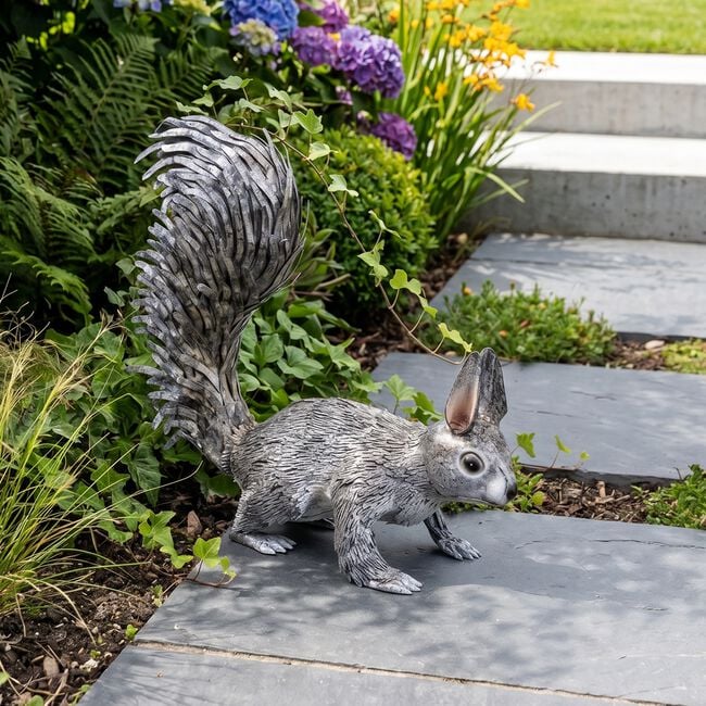 Metal Squirrel Garden Ornament