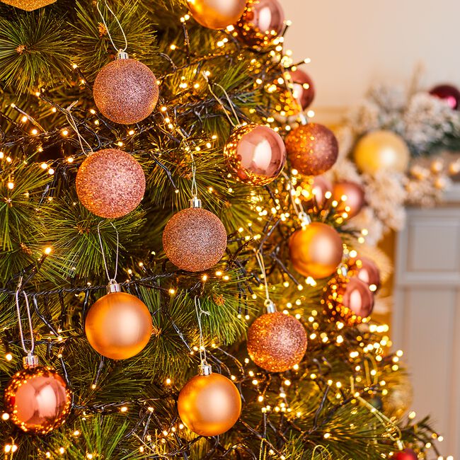 20 PACK PINK Bauble Set 