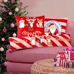 Candy Santa Cushion Cover 2-pack 45cm x 45cm