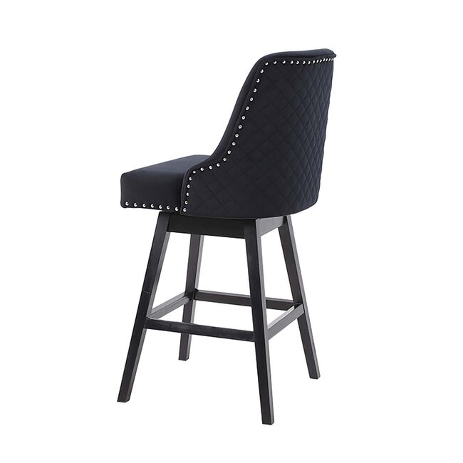 CHELSEA BARSTOOL Velvet Black 