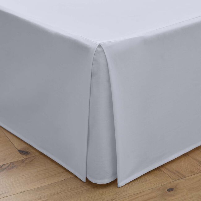 SINGLE PLATFORM VALANCE Luxury Percale Silver 11H